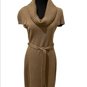 Calvin Klein Short Sleeve Sweater Dress size small in caramel.